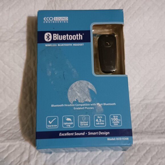 Wireless Bluetooth Headset Eco Sound Engineering Model ECO-V268 Black - Picture 13 of 13